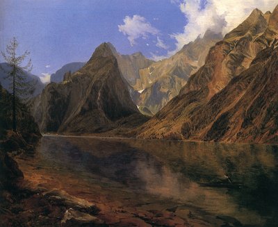 Konigssee e il Watzmann da Adalbert Stifter