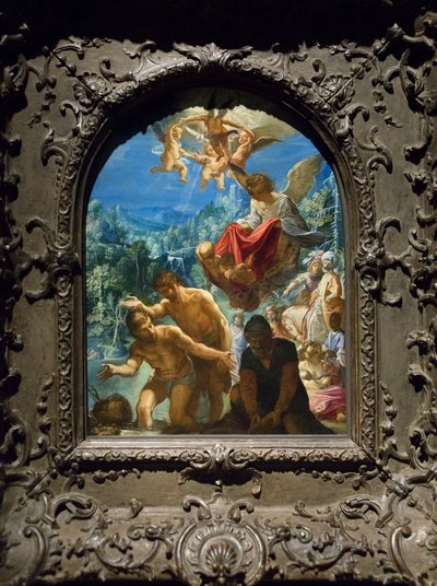 Il battesimo di Cristo, c.1598-1600 da Adam Elsheimer