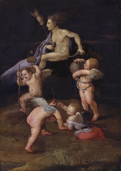 Strega che cavalca all