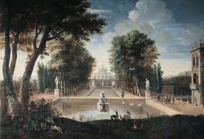 Veduta di un palazzo da Adam Frans van der (style of) Meulen