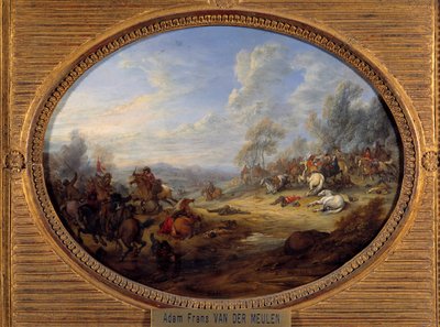 Scontro di cavalleria. Una battaglia sotto il regno di Luigi XIV da Adam Frans van der Meulen