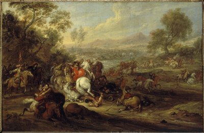 Scontro di cavalleria da Adam Frans van der Meulen