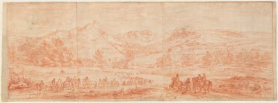 Französische Truppen vor Salins und den umliegenden Hügeln da Adam Frans van der Meulen