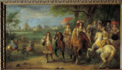 Re Luigi XIV (1638-1715) e la regina Maria Teresa d