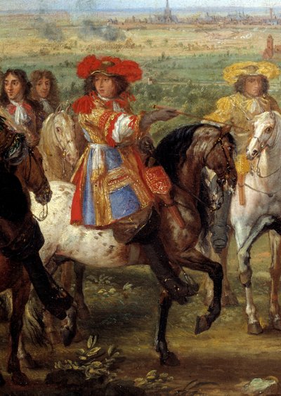 Re Luigi XIV davanti alla priora di Fives all