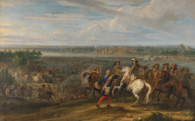 Luigi XIV attraversa i Paesi Bassi a Lobith da Adam Frans van der Meulen