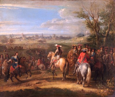 Luigi XIV a un assedio da Adam Frans van der Meulen