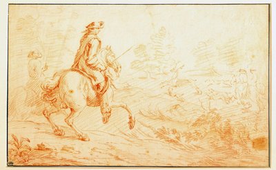 Caccia al cervo a sanguigna da Adam Frans van der Meulen