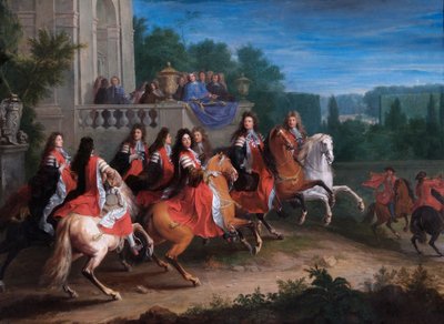 La famiglia Colbert, c.1680-83 da Adam Frans van der Meulen