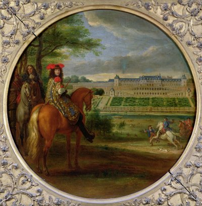 Vista del nuovo palazzo di Saint-Germain dal lato della terrazza, 1669 da Adam Frans van der Meulen