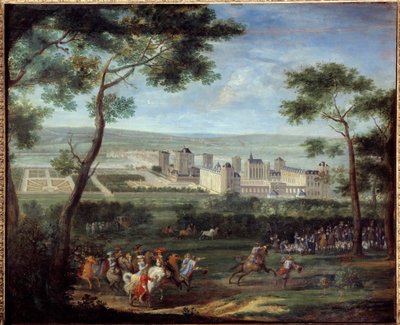 Veduta del castello di Vincennes intorno al 1660 da Adam Frans van der Meulen