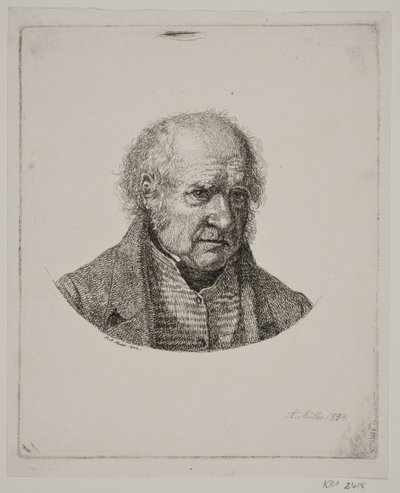 Ritratto di un uomo anziano da Adam Müller