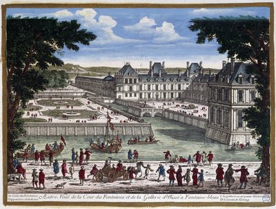 Castello di Fontainebleau - incisione di Perelle da Adam Perelle