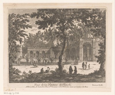 Veduta di una fontana da Adam Perelle