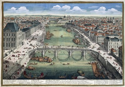 Le pont Royal des Tuileries - in "Parigi" di Perelle da Adam Perelle