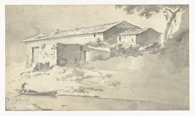 Casa in un paesaggio meridionale da Adam Pijnacker