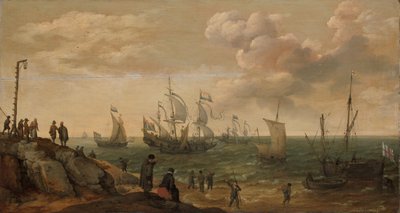 Navi al largo di una costa da Adam Willaerts