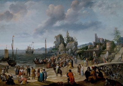 Il miracolo sulla spiaggia di Gennesaret da Adam Willaerts