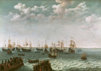 Partenza di una flotta da guerra da Adam Willarts