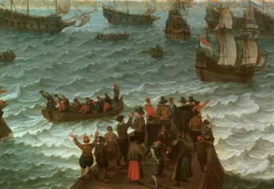 Partenza di una flotta da guerra da Adam Willarts