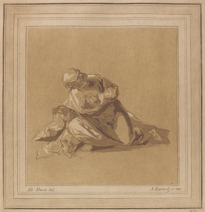 San Pietro apostolo accovacciato da Adam von Bartsch