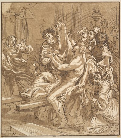 Il miracolo di Naim, 1786 da Adam von Bartsch