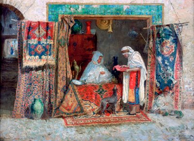 Mercante di tappeti, c1870-1913 da Addison Thomas Millar
