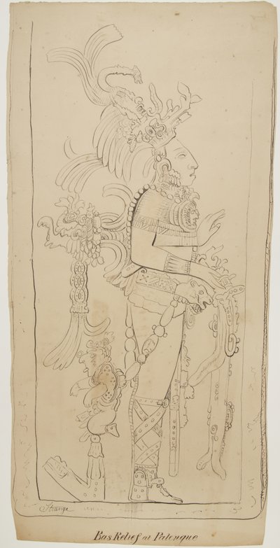 Bassorilievo a Palenque, Messico da Adela Breton