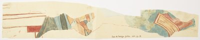 Copia di un frammento di pittura murale alla Casa de las Monjas, Chichen Itza, Yucatan, Messico da Adela Breton