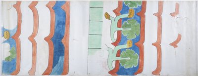 Copia di un dipinto murale dal Tempio dell