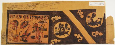 Disegno da un vaso del Belize (ex Honduras Britannico), Yucatan da Adela Breton