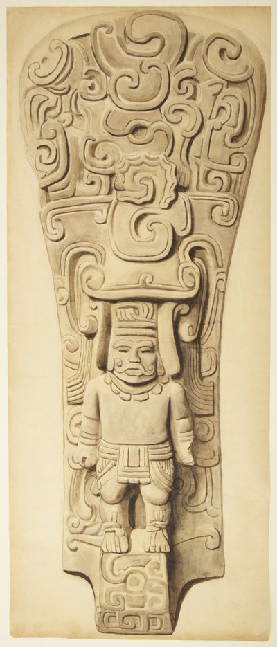 Rilievo in pietra da Veracruz, Messico da Adela Breton