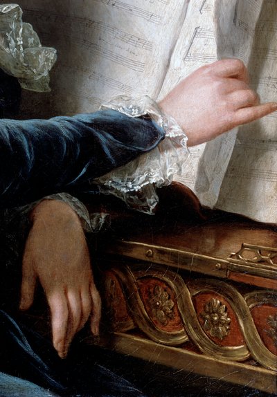 La Contessa de Selve che Suona Musica (dettaglio), 1787 da Adelaide Labille Guiard