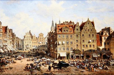 Il mercato di Wroclaw da Adelbert Wolfl