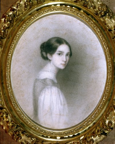 Ritratto di Leopoldine Hugo (1824-43) (disegno) da Adele Julie Hugo