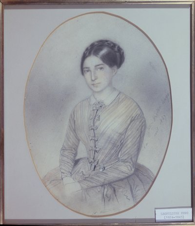 Ritratto postumo di Leopoldine Hugo (1824-43) 1847 da Adele Julie Hugo