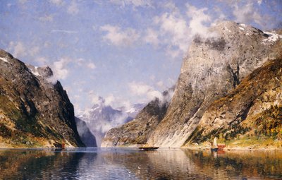Un fiordo norvegese da Adelsteen Normann
