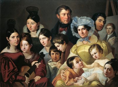 Famiglia Malatesta nel 1835 da Adeodato Malatesta or Malatesti