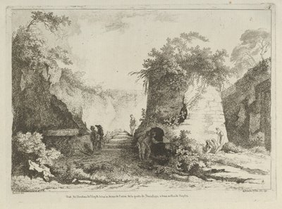 Veduta della tomba di Virgilio da Differentes vues dessiné d