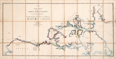 Carta che mostra il Passaggio a Nord-Ovest scoperto dal Capitano R. Le M. McClure, HMS 