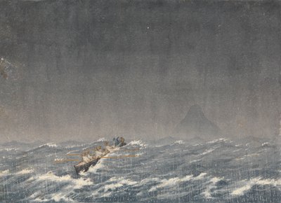 Ancoraggio esterno in una burrasca, Mazatlan [Messico], 22 agosto 1850, 8.am. ... "Domanda, qual è la strada per la nave?