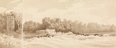 Torre in rovina sul sito della vecchia città di Panama, distrutta da Morgan il Bucaniere nel 1670, marzo 1850 da Admiral Sir Edward Gennys Fanshawe