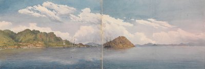Taboga, Baia di Panama - Isole di Perico, Collina sopra Panama ecc. in lontananza, marzo 1850 da Admiral Sir Edward Gennys Fanshawe
