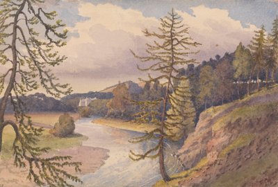 La valle del Leader a Cowdenknowes House, Berwickshire da Admiral Sir Edward Gennys Fanshawe