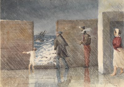 La Puntinha, Madeira, 1 gennaio 1849. Guardando la propria nave da Admiral Sir Edward Gennys Fanshawe