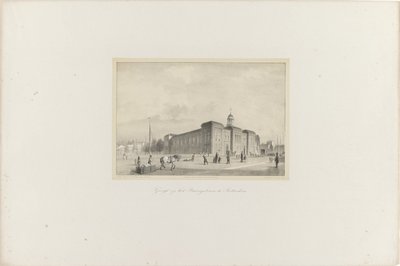 Veduta della Borsa di Rotterdam, 1854 da Adolf Carel Nunnink