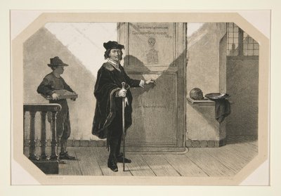 Rembrandt sulla strada per la lezione anatomica del Dr. Tulp da Adolf Carel Nunnink