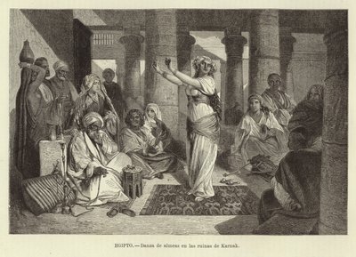Egitto - Ballo tra le rovine di Karnak da Adolf Closs