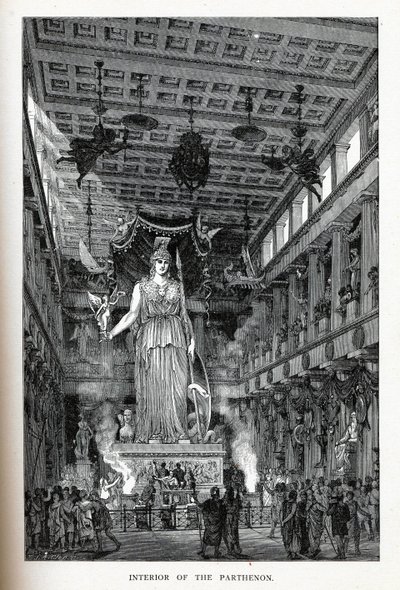 Interno del Partenone, 1882 da Adolf Closs
