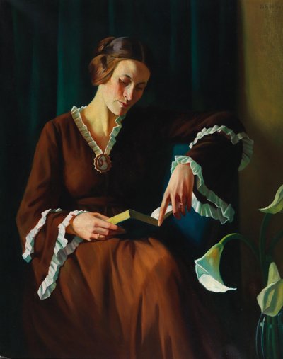 Ritratto di Anne Kayssler, 1924 da Adolf Erbslöh